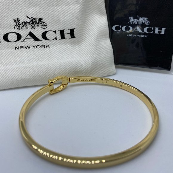 NWT Coach Signature Hook Bangle - Picture 2 of 8